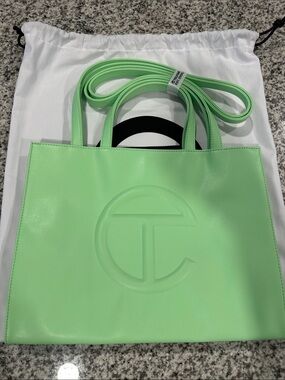 Telfar Medium Shopping Bag in Mint Green